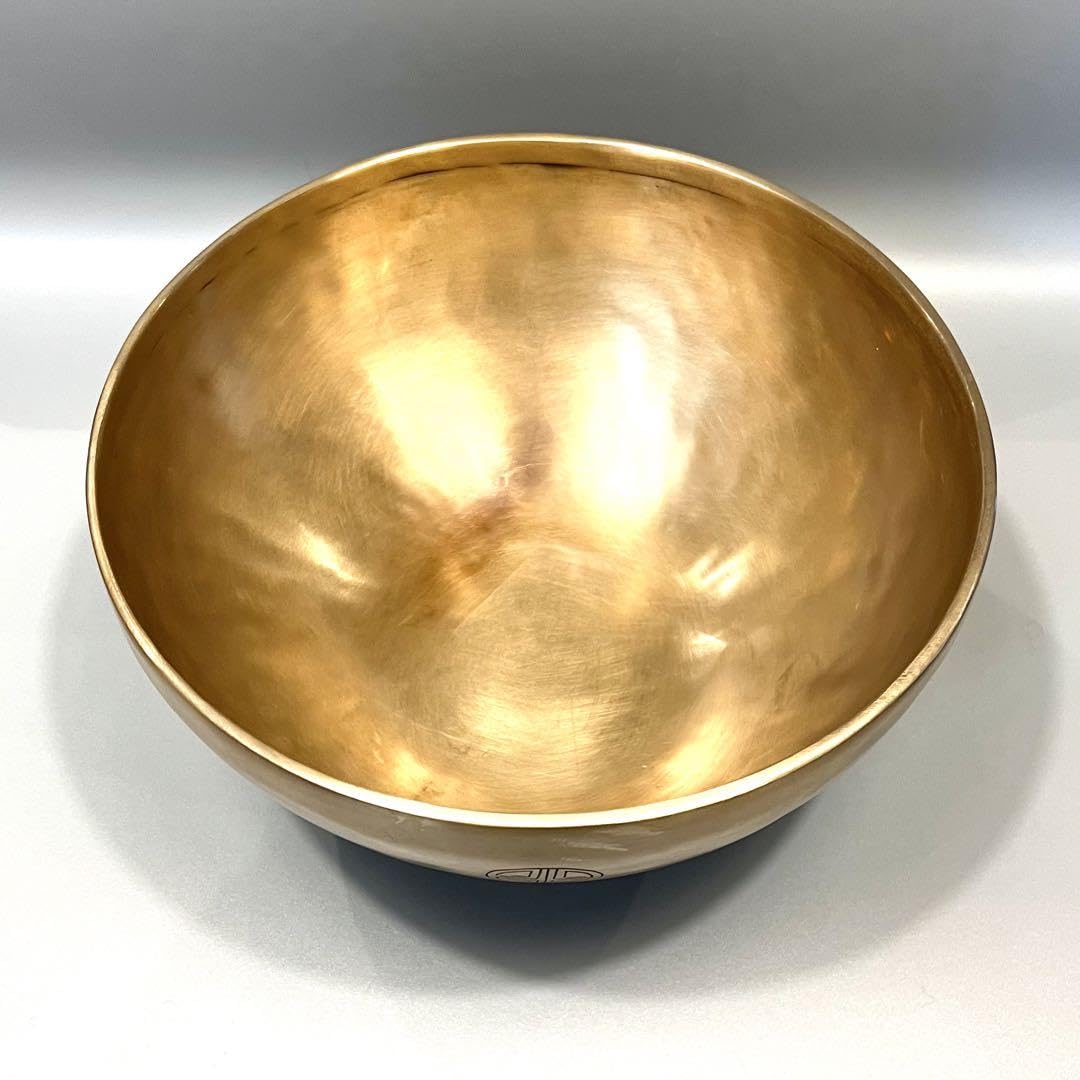 Amazon.co.jp: シンギングボウル フルムーン マットゴールド 24cm C音